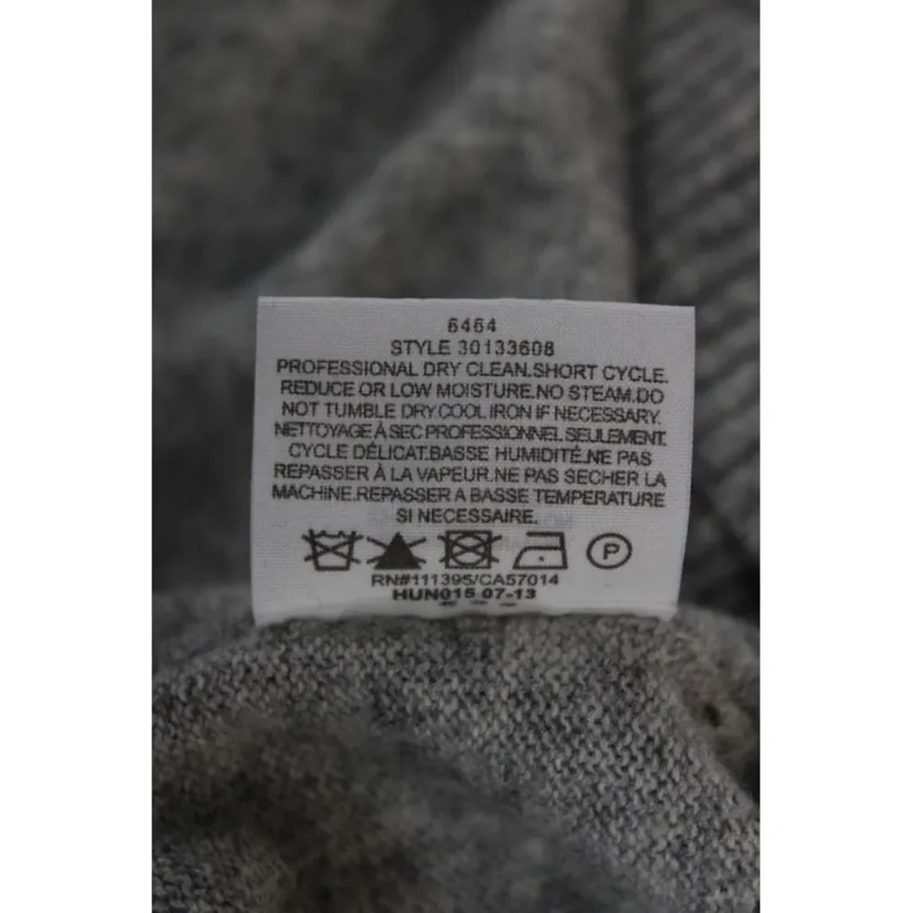 Tory Burch Womens Pullover Mock Neck Gray Long Sleeve Size XS